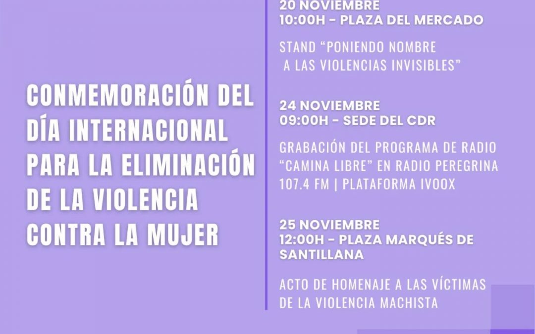 PROGRAMA DE ACTOS CONTRA LA VIOLENCIA DE GÉNERO 2025