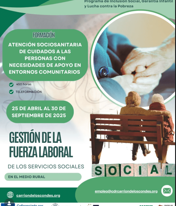Formación de Atención Sociosanitaria de Cuidados a las Personas con Necesidades de Apoyo en Entornos Comunitarios